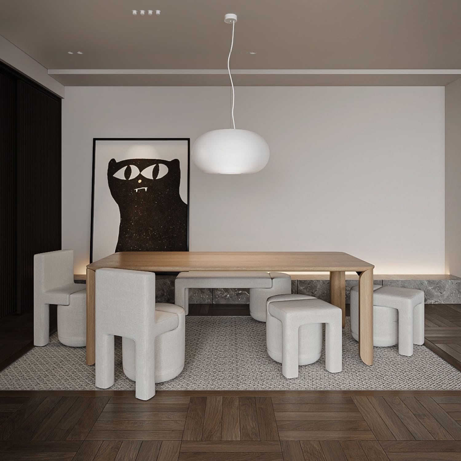 Fossil - Sculptural Dinning Chair