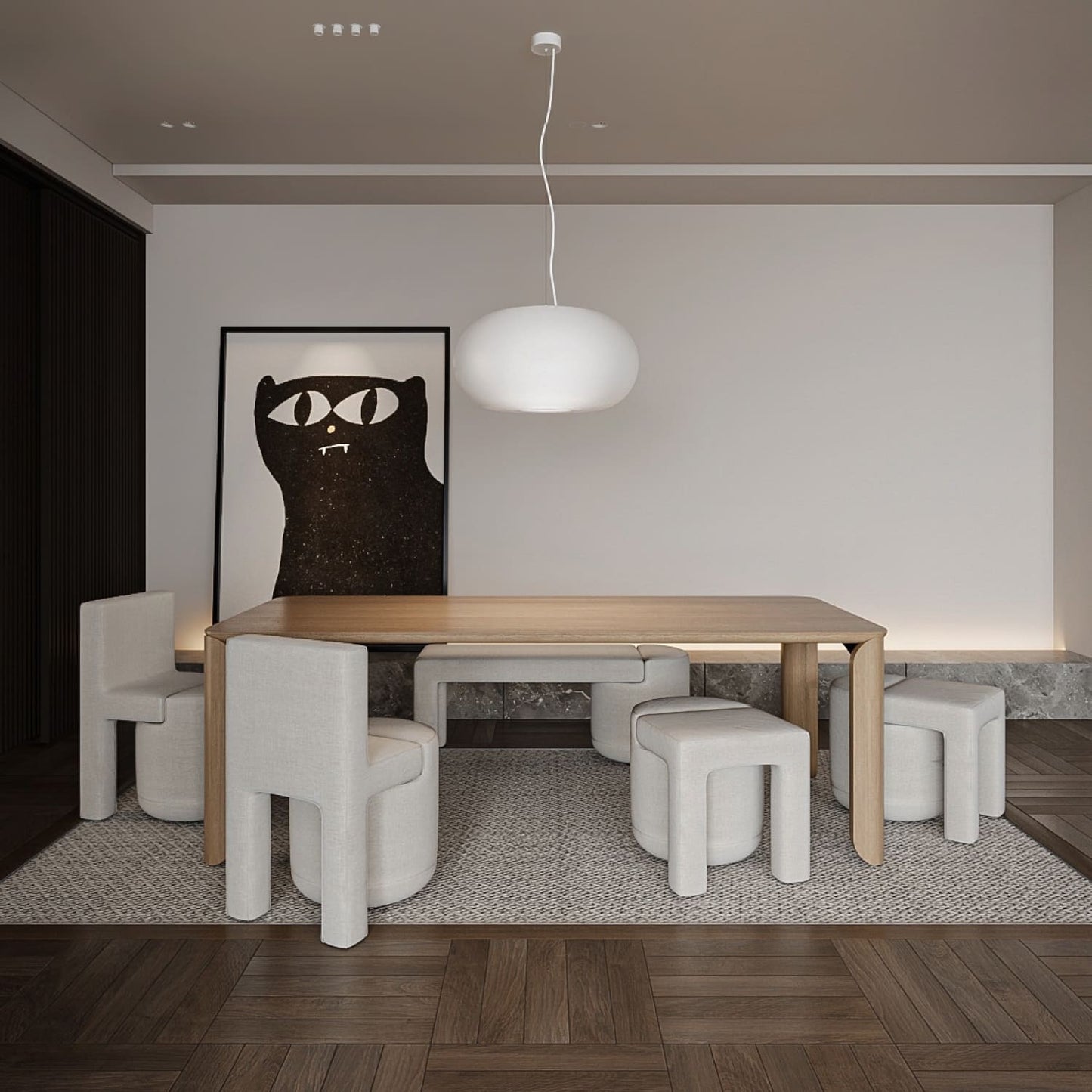 Fossil - Sculptural Dinning Chair