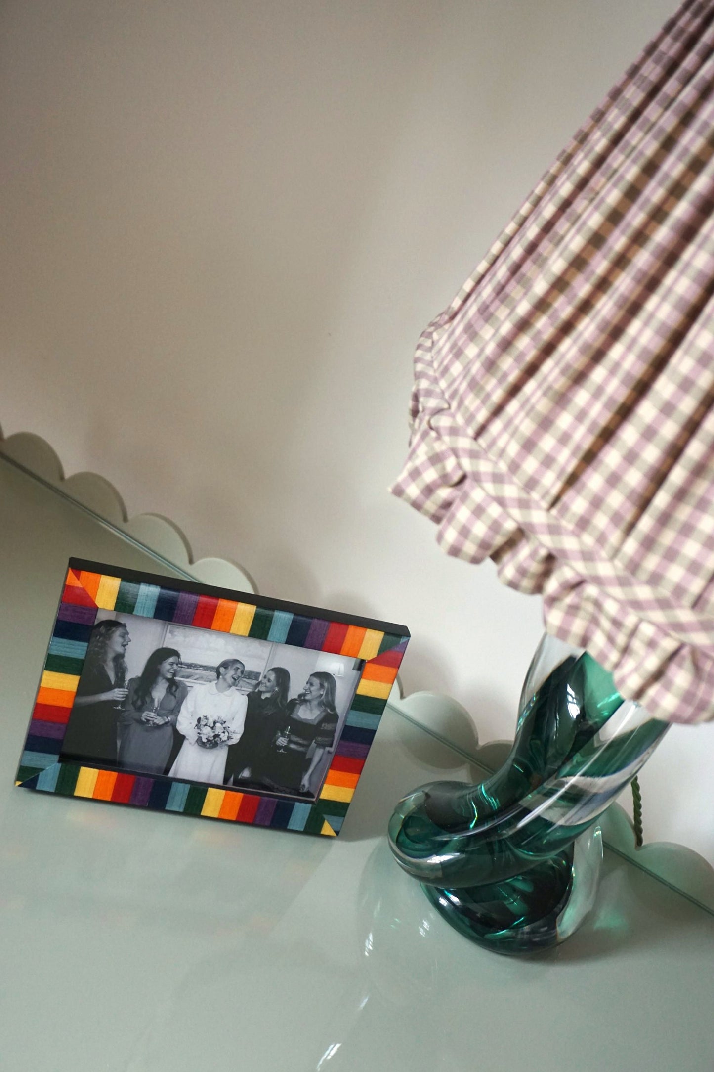 Marquetry Frame In Multicolour