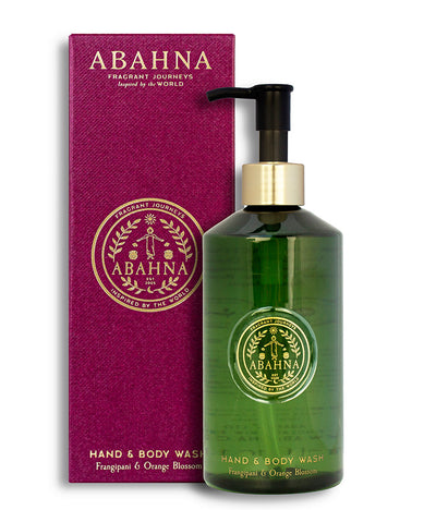 Abahna refillable hand & body wash – sustainable floral bath and body care