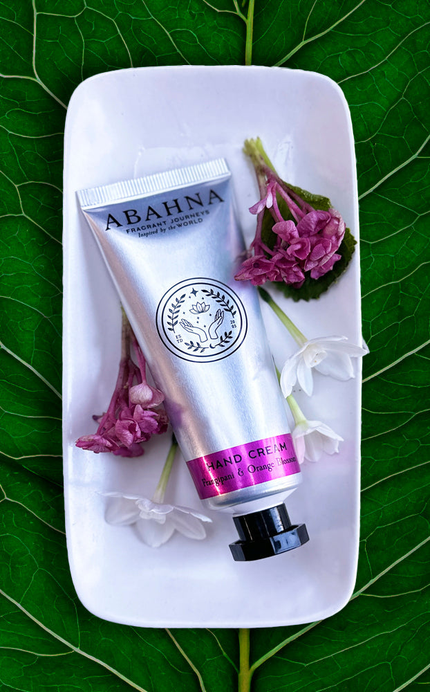 Luxury floral hand cream enriched with shea butter, aloe vera & pomegranate – Abahna