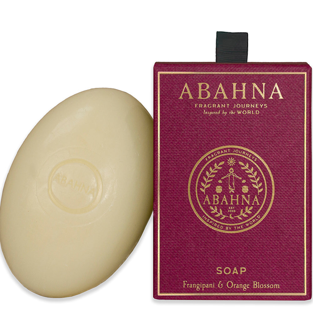 Frangipani & Orange Blossom bath foam with nourishing floral soap – Abahna gift set