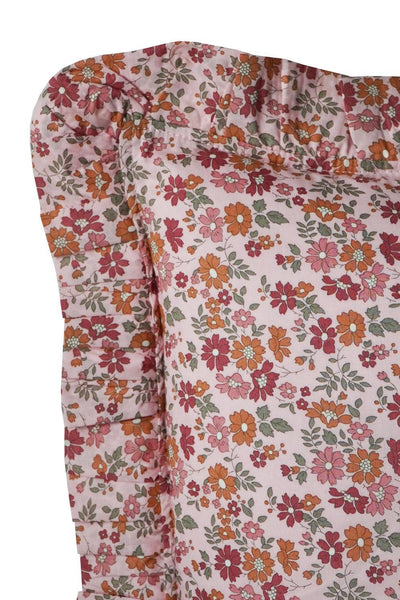 Frill Cushion made with Liberty Fabric CAPEL FLORET - Coco & Wolf