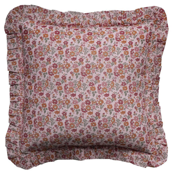 Frill Cushion made with Liberty Fabric CAPEL FLORET - Coco & Wolf