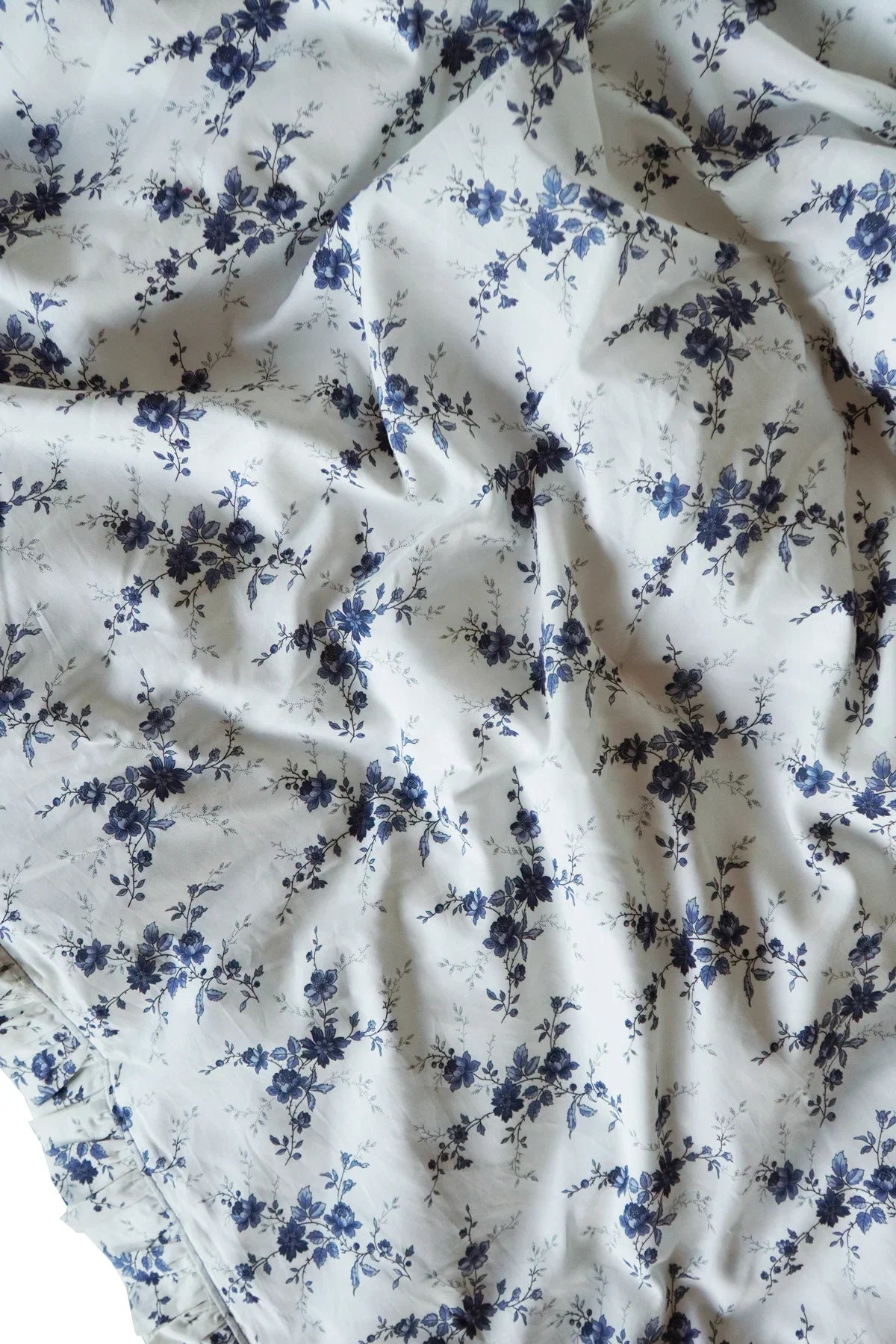 Reversible Ruffle-Edge Heirloom Quilt Made With Liberty Fabrics & Bridgerton Amelie Luise & Garland Hampers