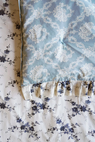 Reversible Ruffle-Edge Heirloom Quilt Made With Liberty Fabrics & Bridgerton Amelie Luise & Garland Hampers