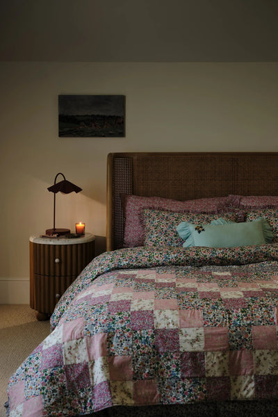 Frill Edge Pillowcase made with Liberty Fabric DREAMS OF SUMMER - Coco & Wolf