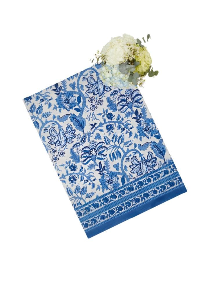 From Jaipur with Love Blue and White Tablecloth - Casa by Josephine Jenno