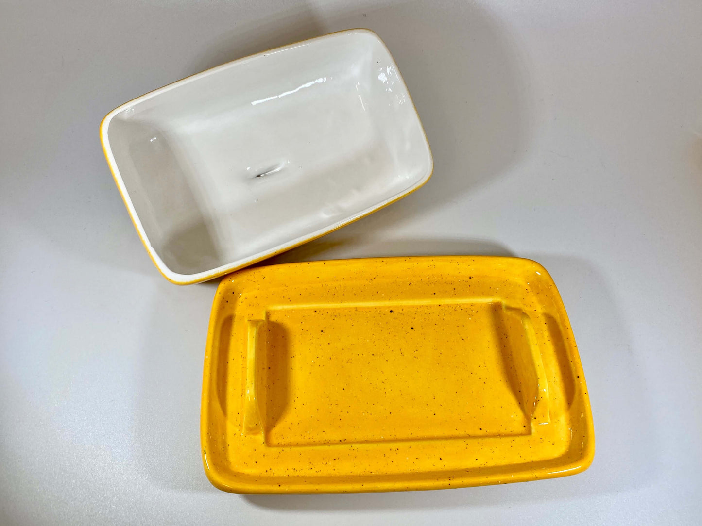 butter dish and spoon rest set