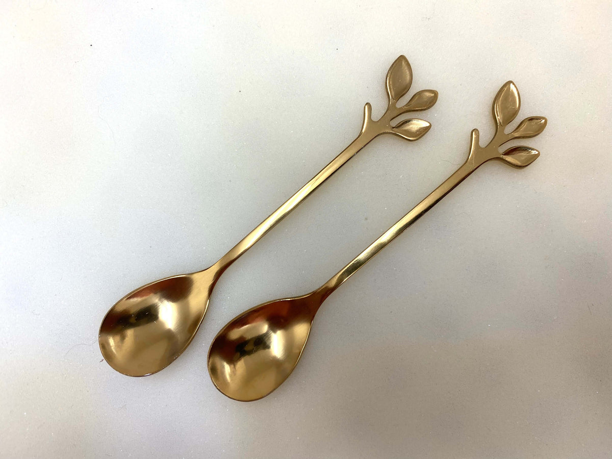Gold Leafy Spoons - PeterBowenArt