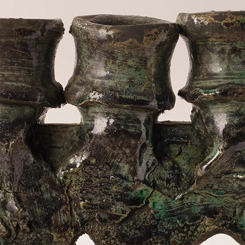 Green Root" – Tamegroute Candle Holder - Close up