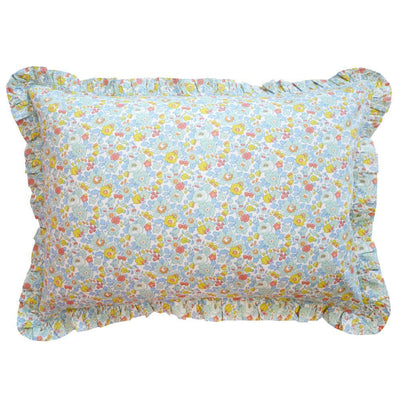 Frill Edge Pillowcase made with Liberty Fabric BETSY SAGE - Coco & Wolf