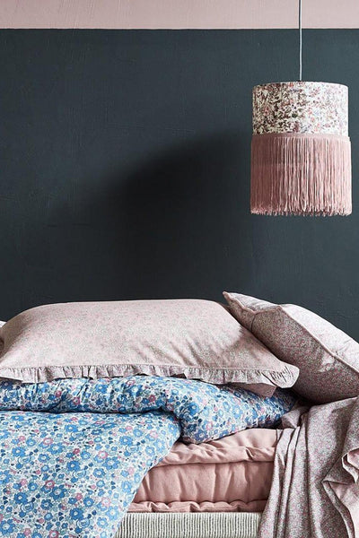 Frill Edge Pillowcase made with Liberty Fabric CAPEL PINK - Coco & Wolf