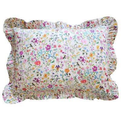 Frill Edge Pillowcase made with Liberty Fabric LINEN GARDEN - Coco & Wolf
