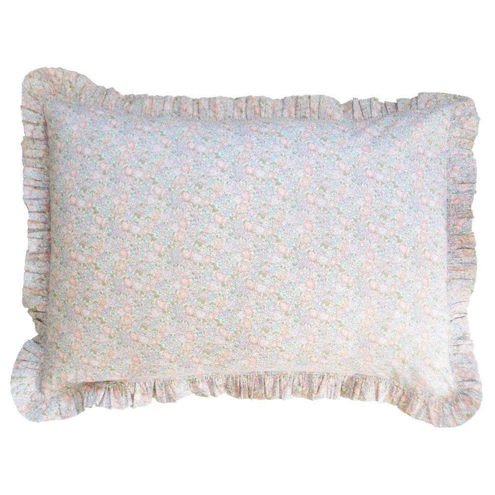 Frill Edge Pillowcase made with Liberty Fabric MICHELLE LILAC - Coco & Wolf