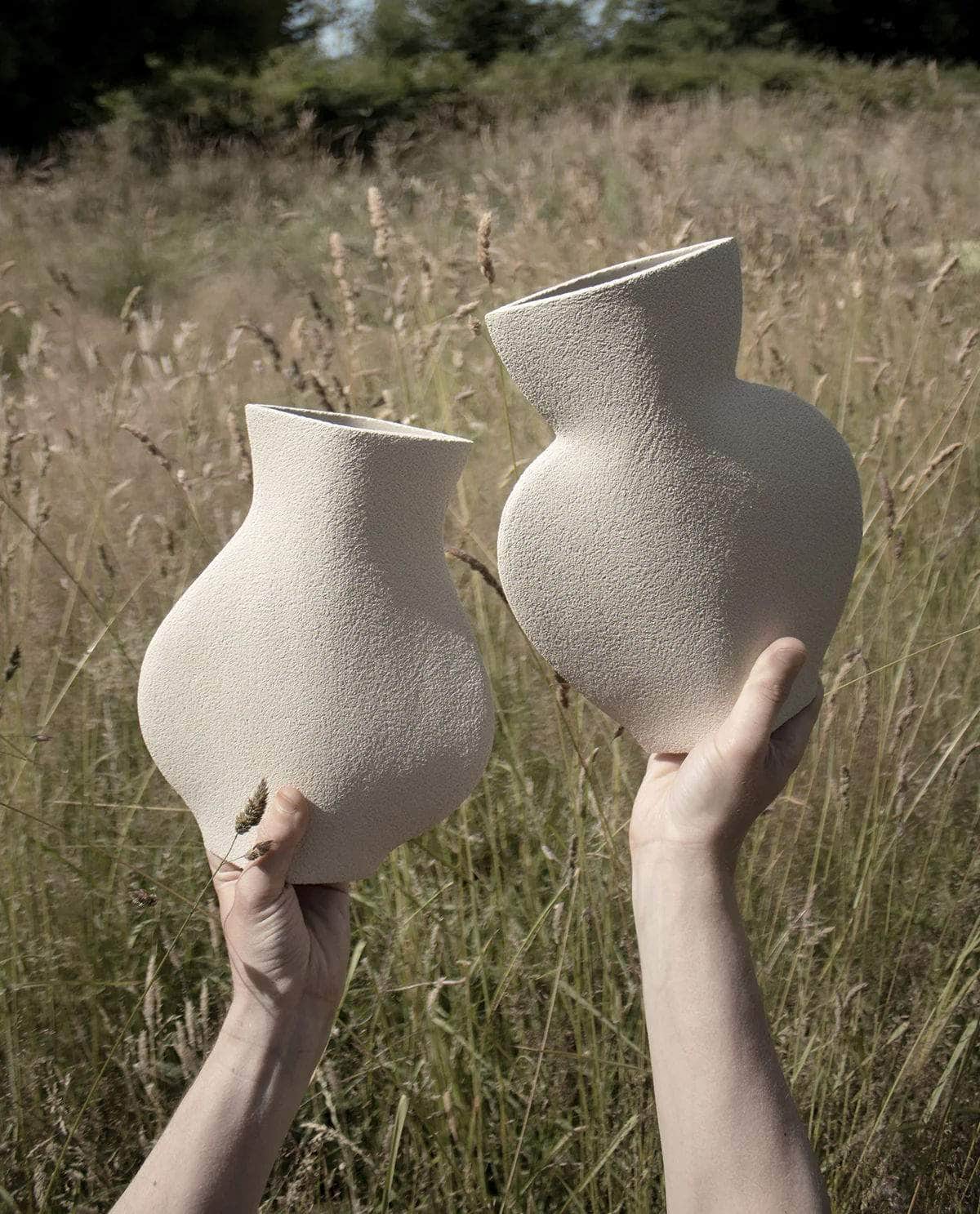 Ceramic Vase  ‘Amphora - White ’