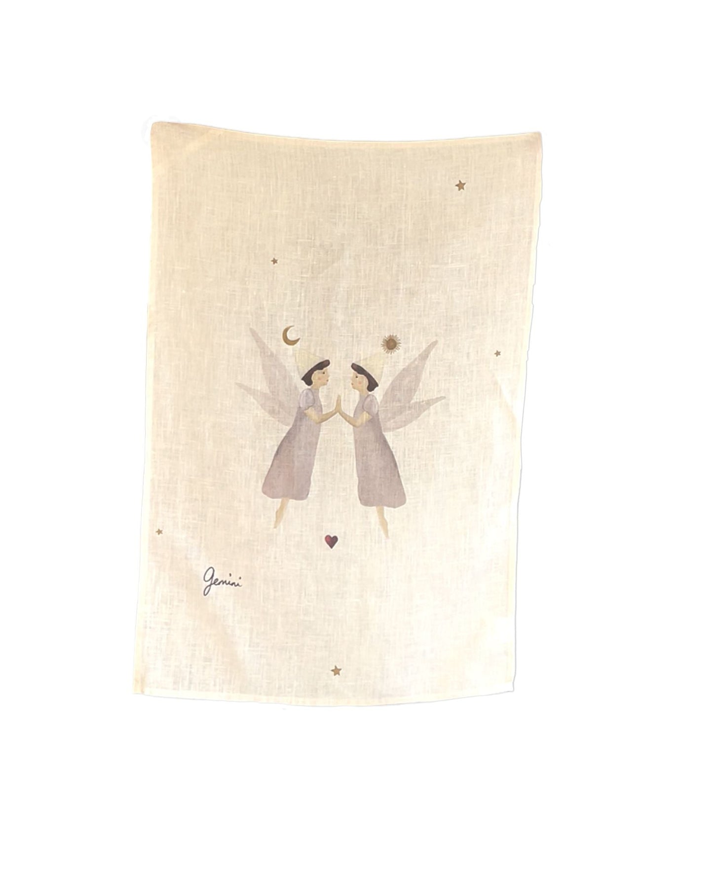 Linen Tea Towel "Gemini"
