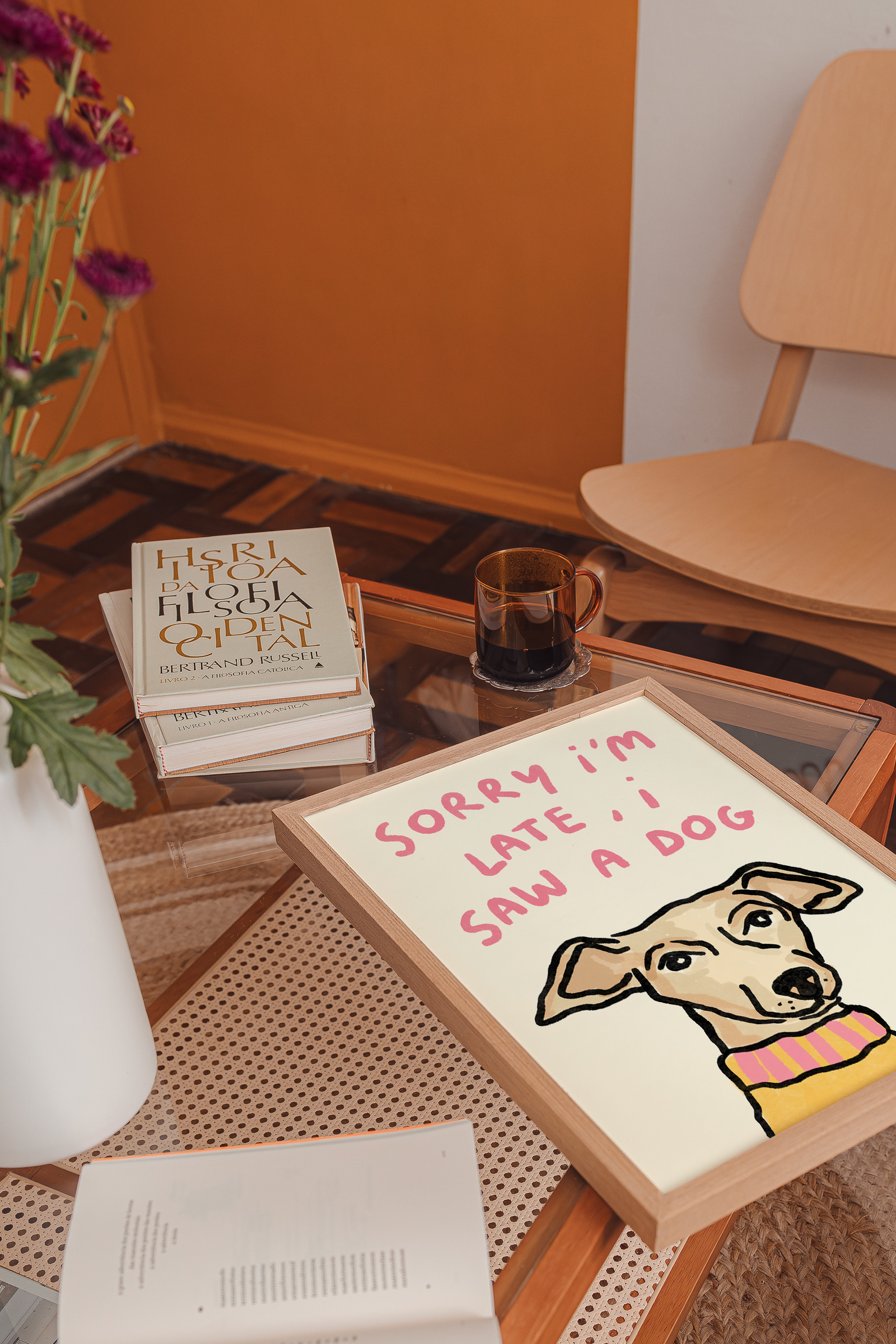 Sorry I'm Late - I Saw A Dog Print