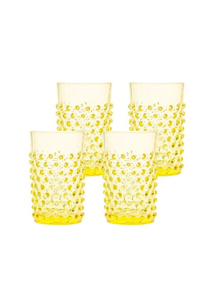 Citrine Dew Drop Tumblers - Set Of 4