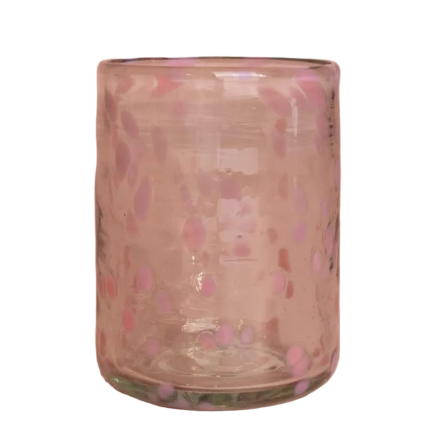 Louisa Confetti Tumbler, Pink - Set of 4