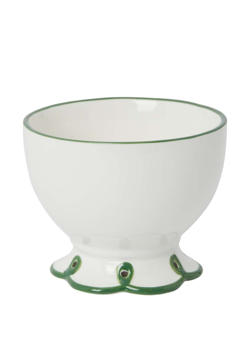 Glorious Green Scalloped Nibbles Bowl - Set of 4 - Casa by Josephine Jenno