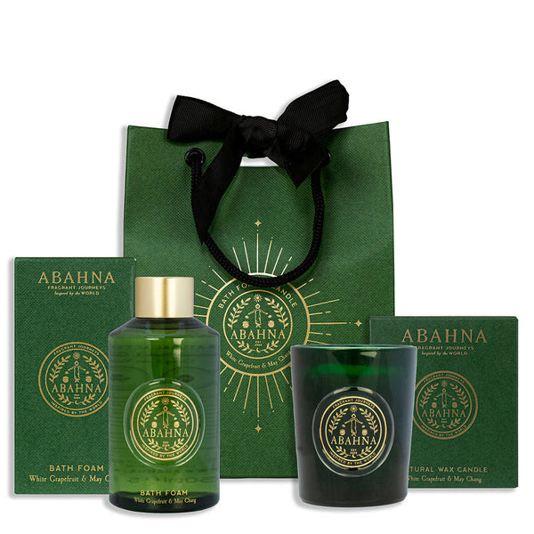 Bathe By Candlelight - Bath Foam & Candle - White Grapefruit & May Chang