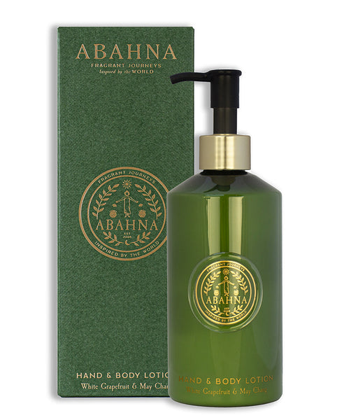 Abahna White Grapefruit & May Chang hand & body duo – luxury citrus wash and lotion gift set