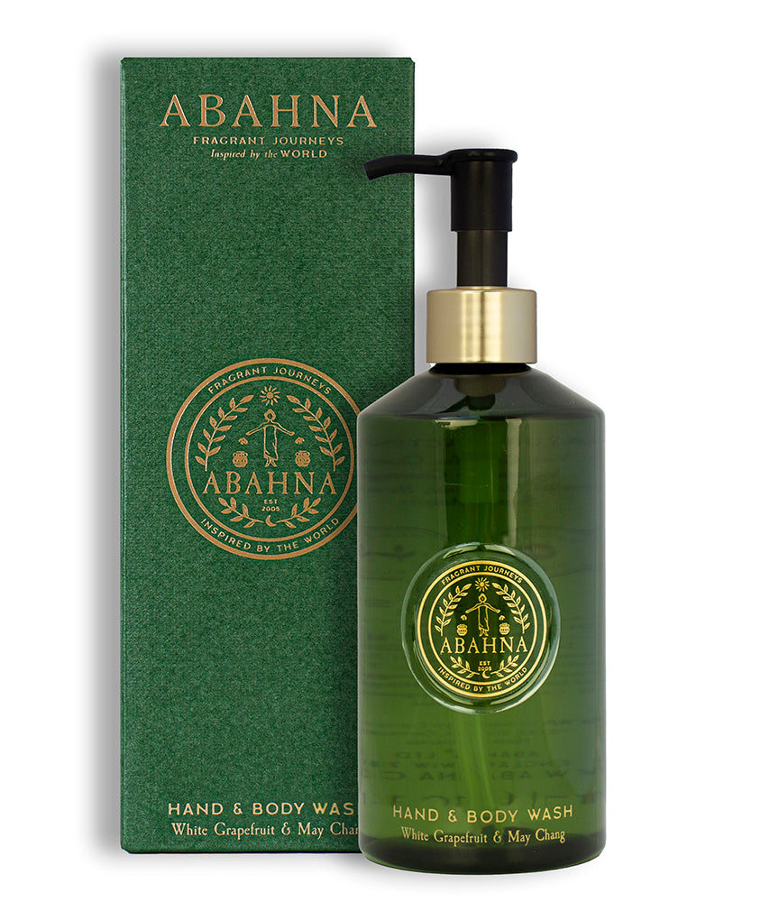 Abahna refillable hand & body wash – sustainable White Grapefruit & May Chang fragrance