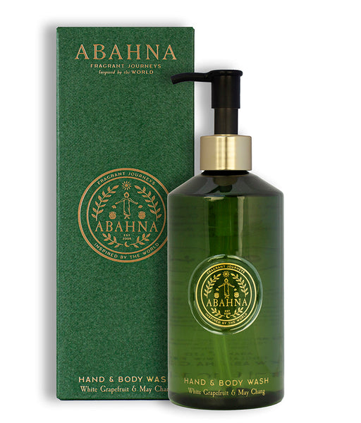 Abahna refillable hand & body wash – sustainable White Grapefruit & May Chang fragrance