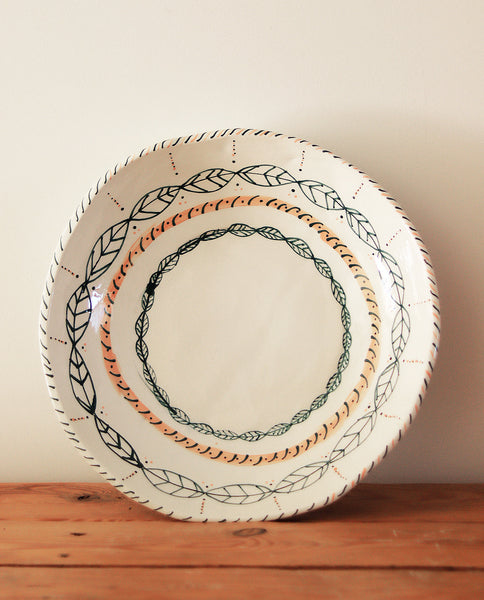 Grecian Leaf Serving Platter 02