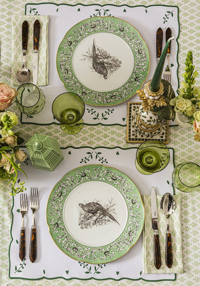 Green Blossom Rectangular Placemats - Set of 4 - Casa by Josephine Jenno