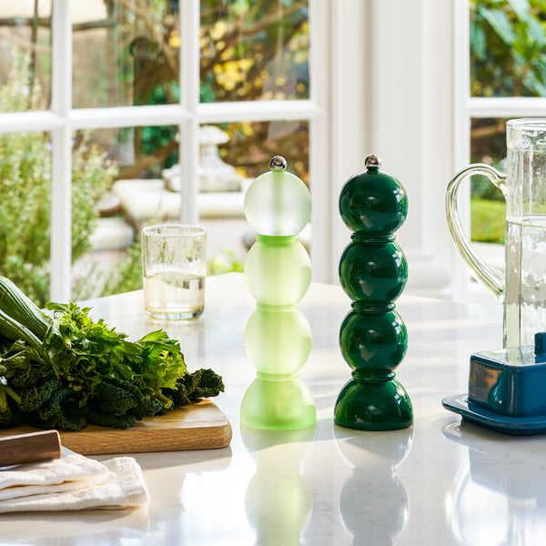 Green Frosty Bobbin Salt or Pepper Mill - Addison Ross Ltd UK