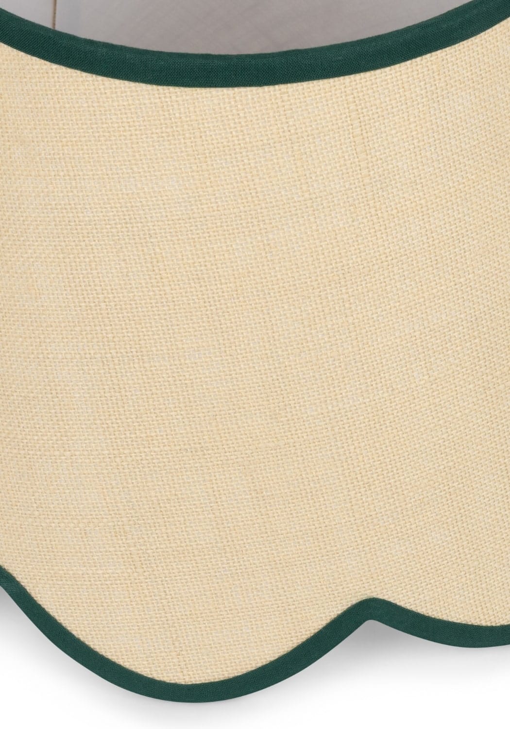 Green Petal Rafia Scallop Lampshade - Casa by Josephine Jenno