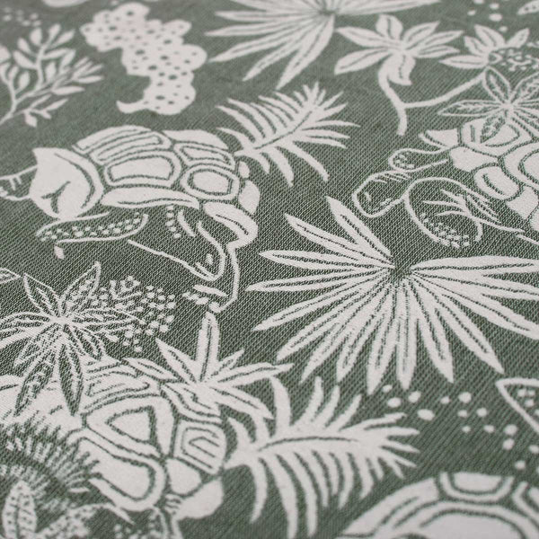 Green Tortoise Woven Cushion Cover