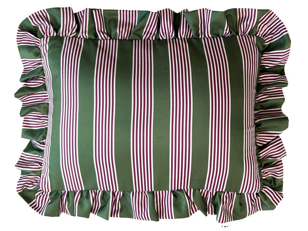 Pink and green bath pillow with washable cover – elegant bathroom comfort