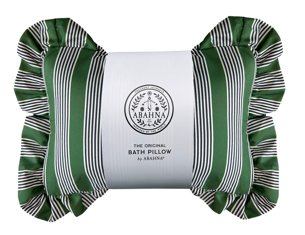 The Original Bath Pillow - Charcoal Grey & Green (Boxed)