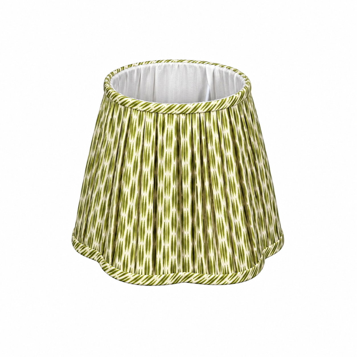 Lampshade Green Ikat Medium