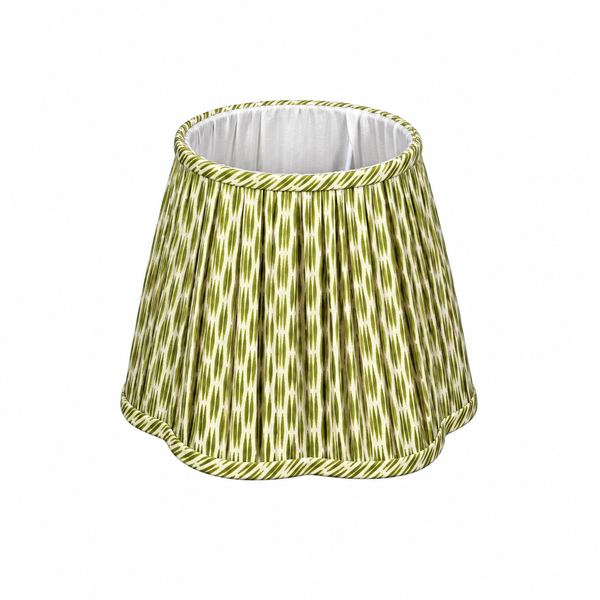 Lampshade Green Ikat Medium