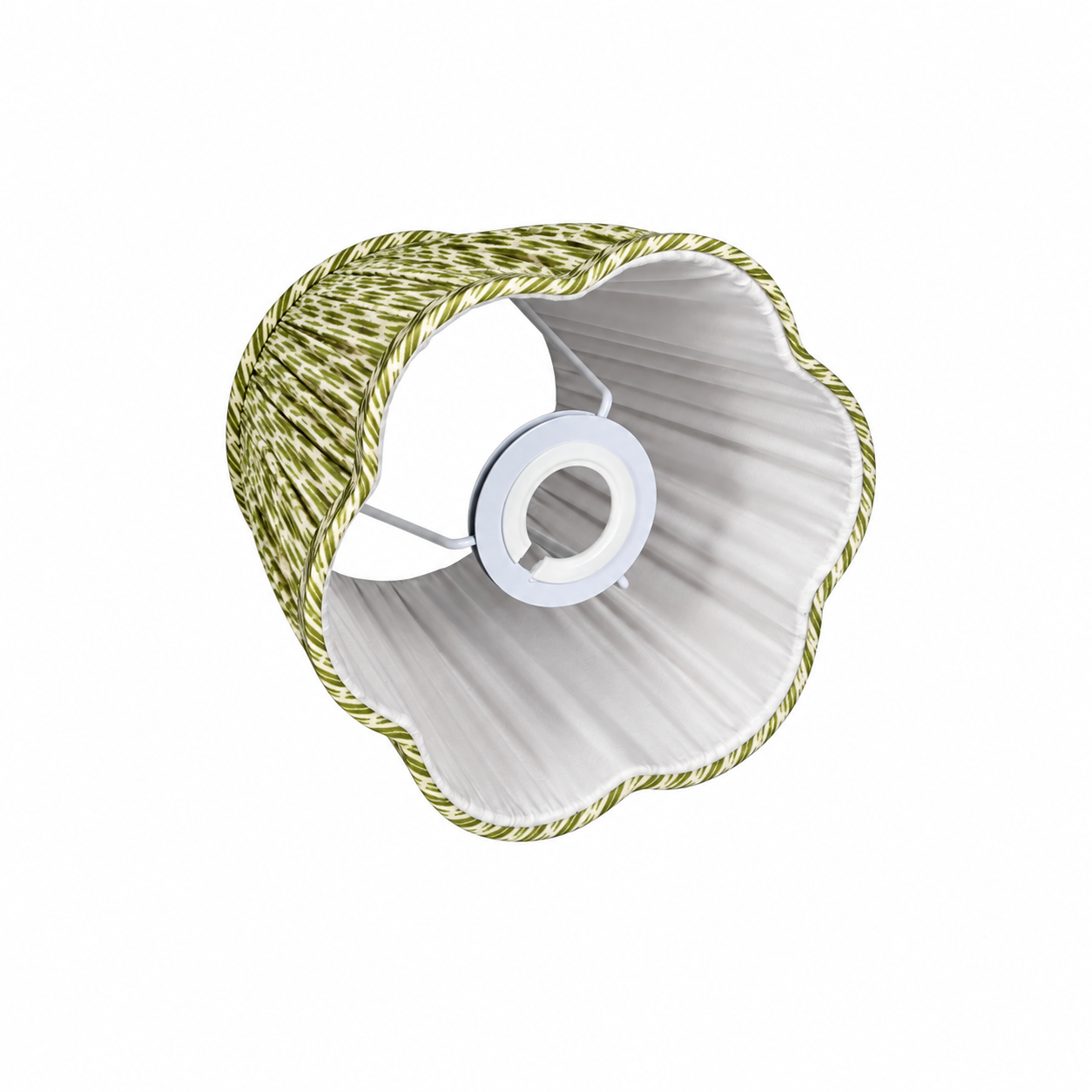 Lampshade Green Ikat Medium