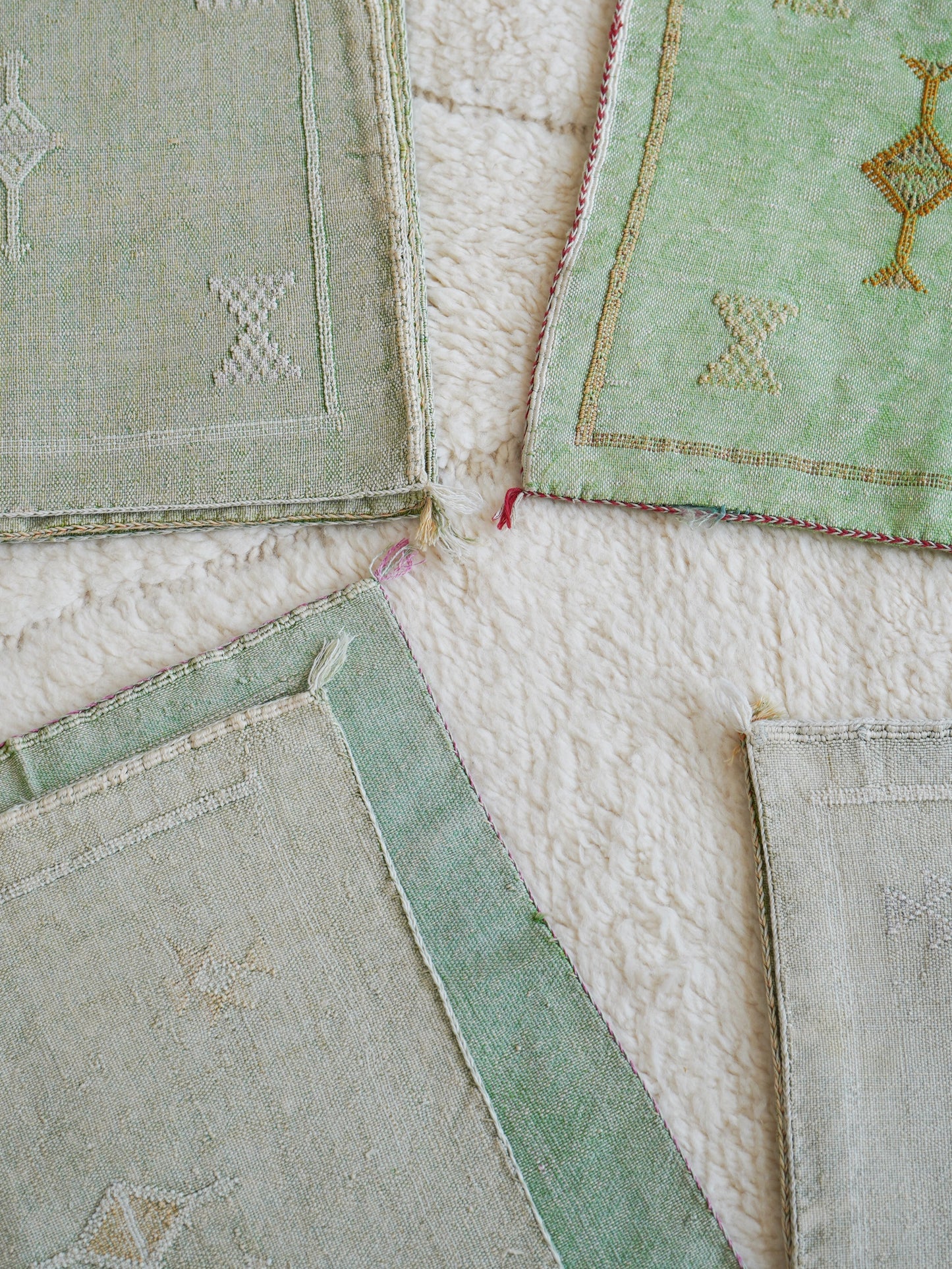 Luxury Cactus Silk Cushion - Pistachio Green