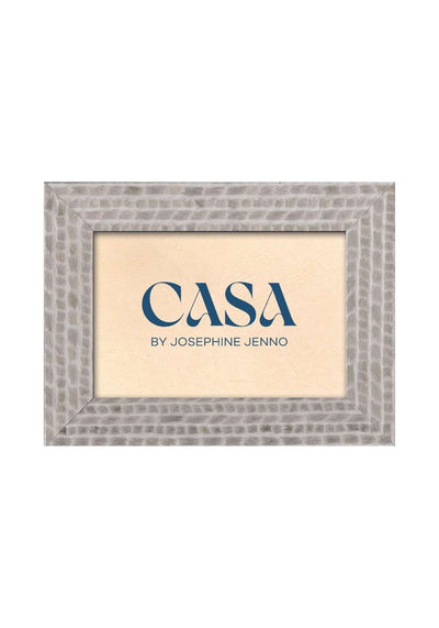 Grey Patterned Photo Frame 7x5" - Casa by Josephine Jenno