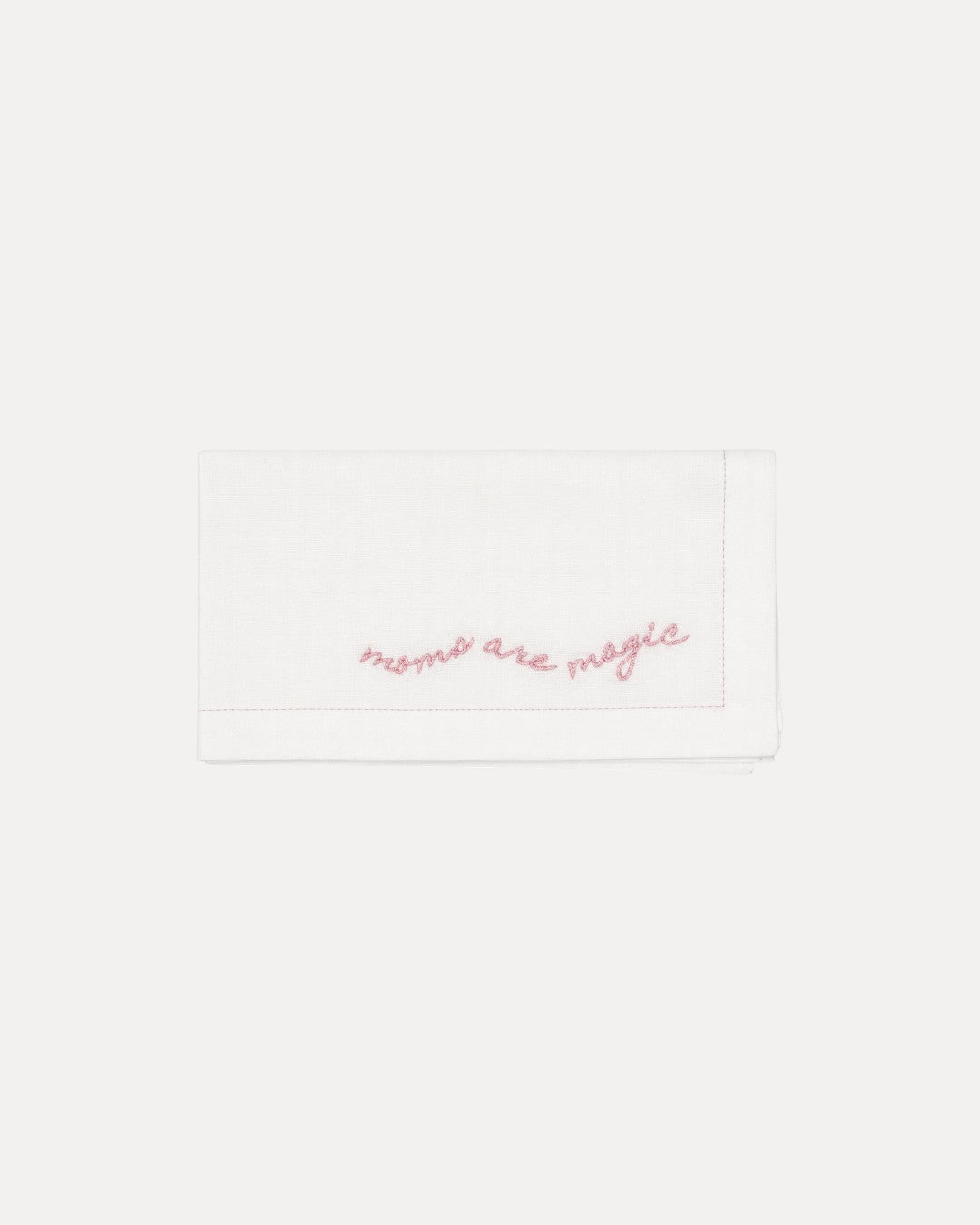 Pink Embroidered Napkins, Mother’s Day Edition (Pack of 2)