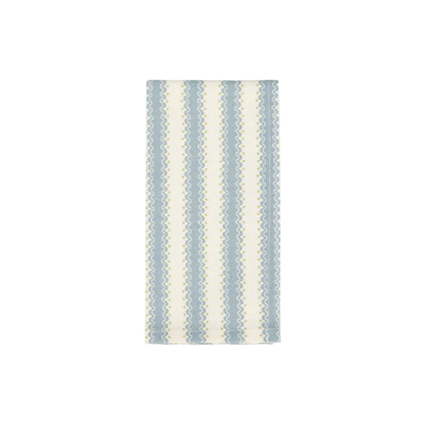 Atlântica Light Blue Printed Napkin, 100% Cotton