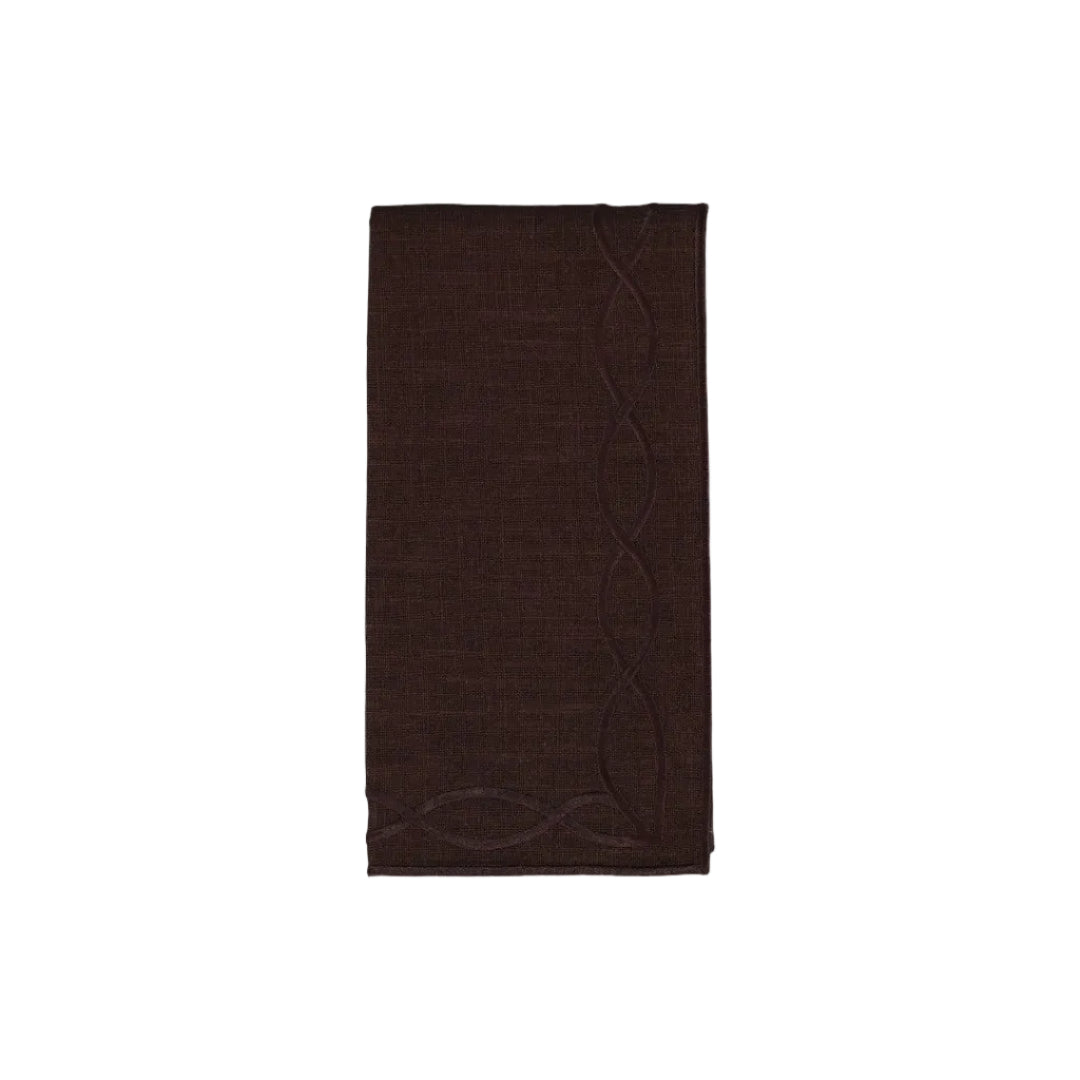 Napkin Viseu, Brown with Brown