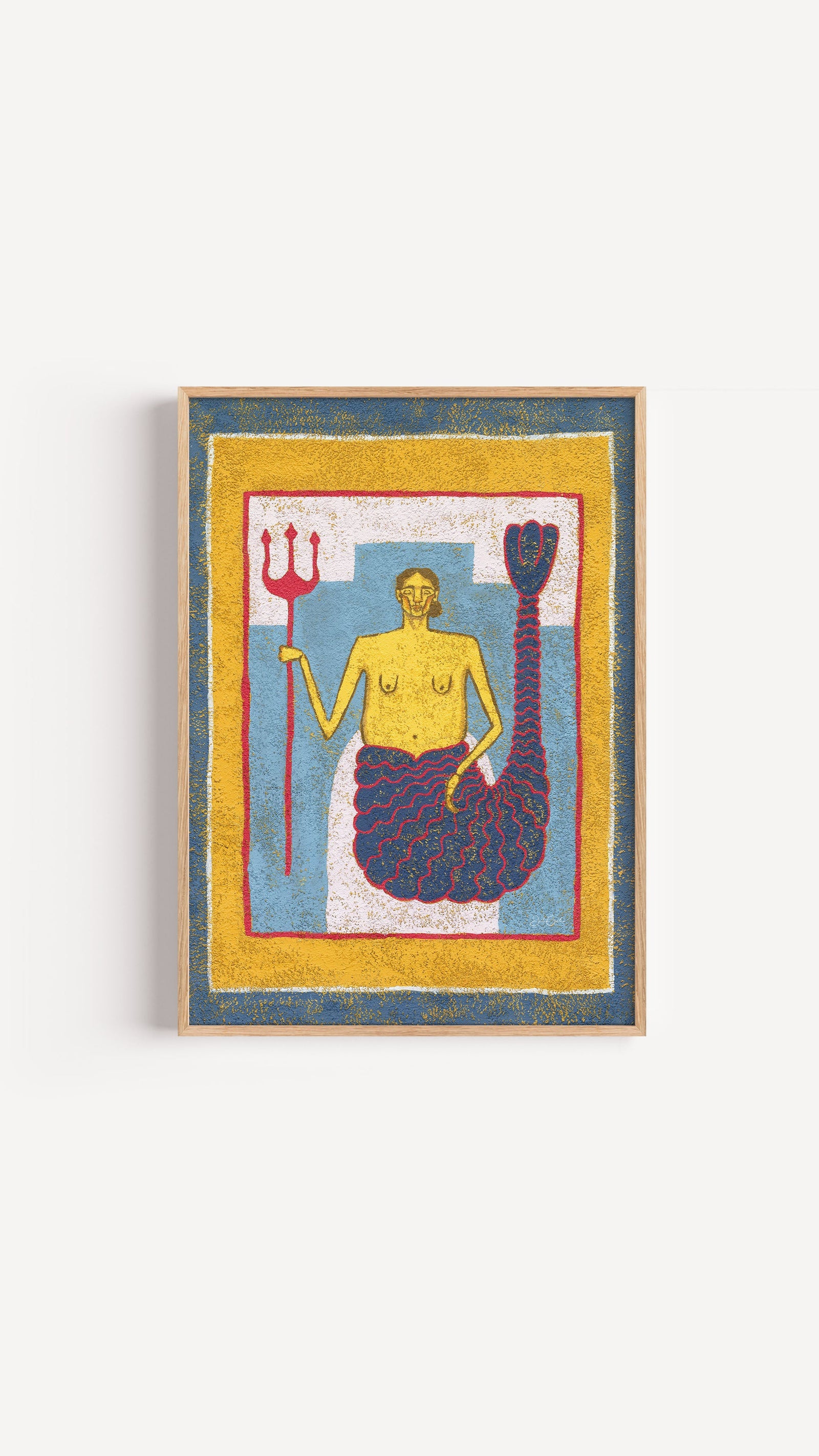 Guardian of the Sea II - Mermaid Wall Art Print