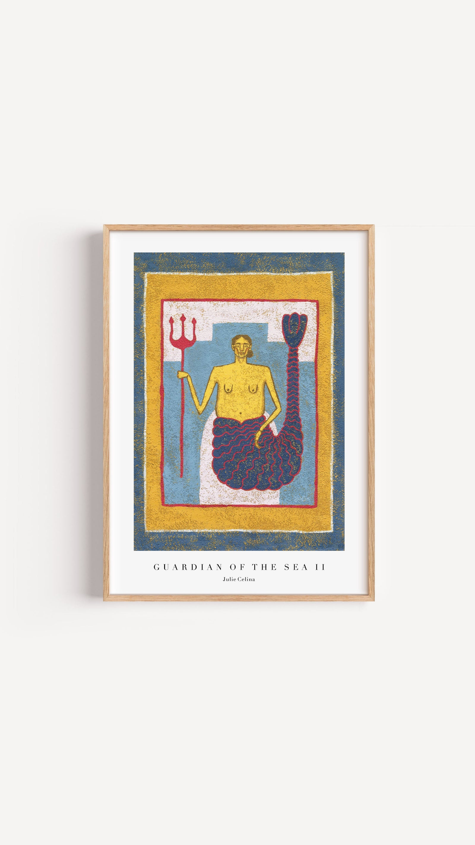 Guardian of the Sea II - Mermaid Wall Art Print