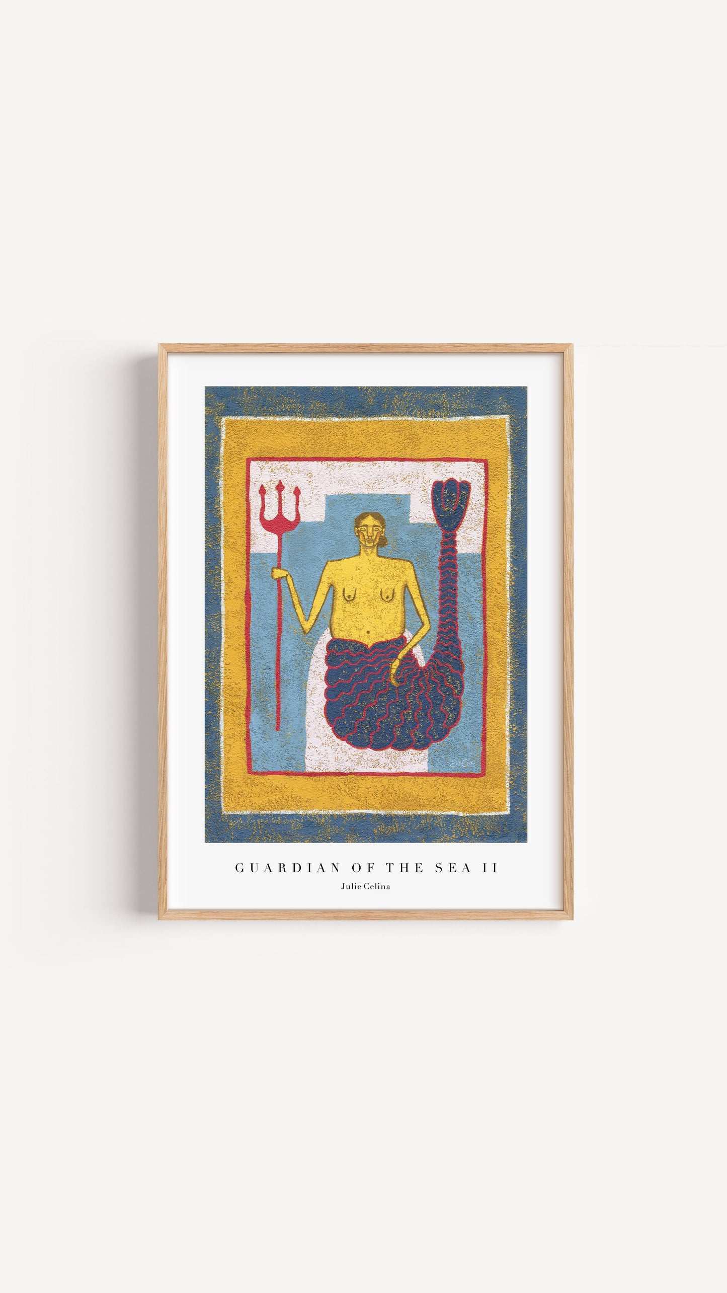 Guardian of the Sea II - Mermaid Wall Art Print