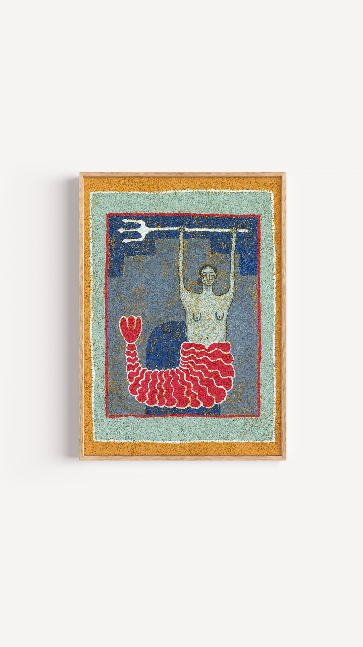 Guardian of the Sea I - Mermaid Wall Art Print