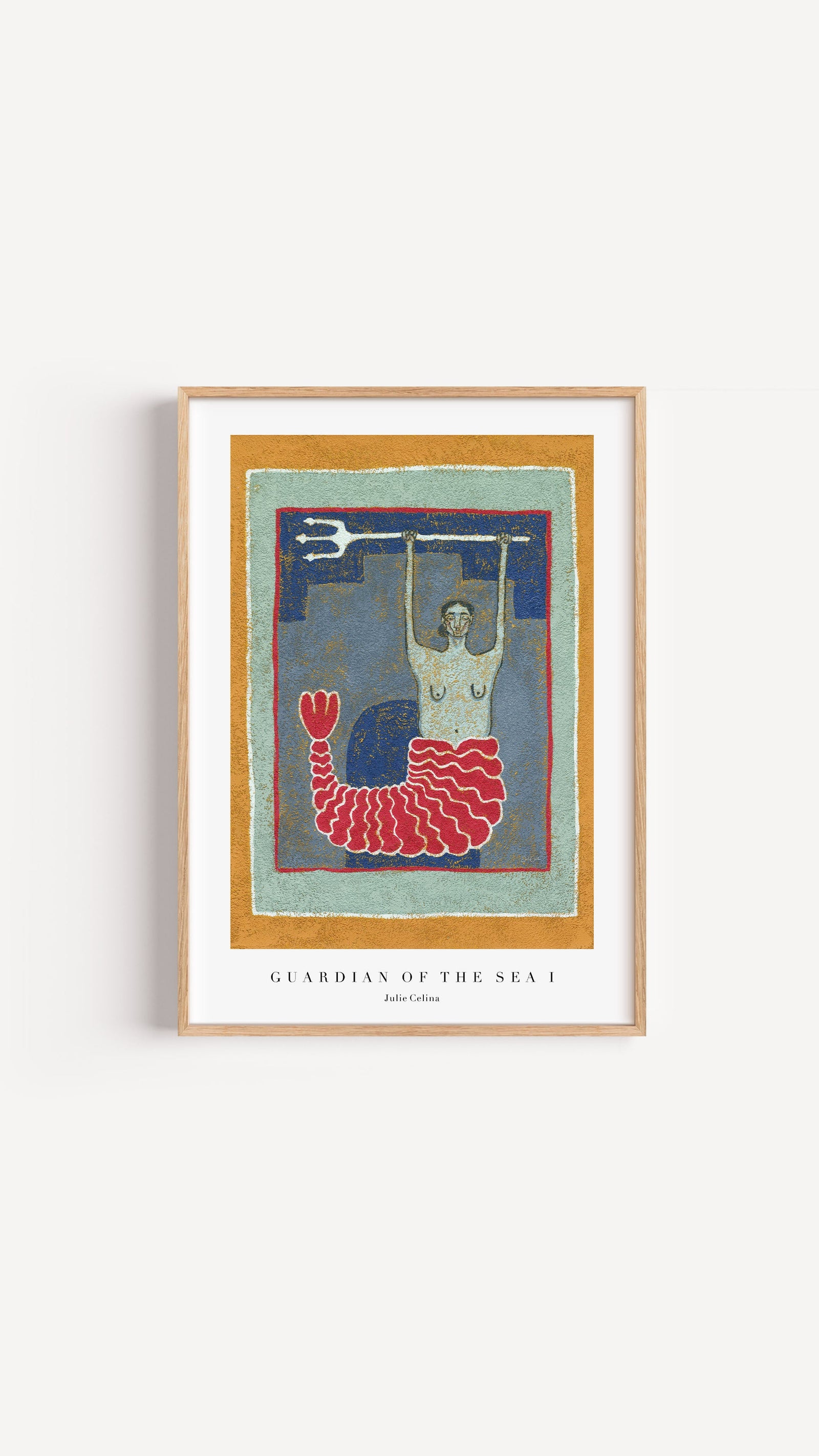 Guardian of the Sea I - Mermaid Wall Art Print