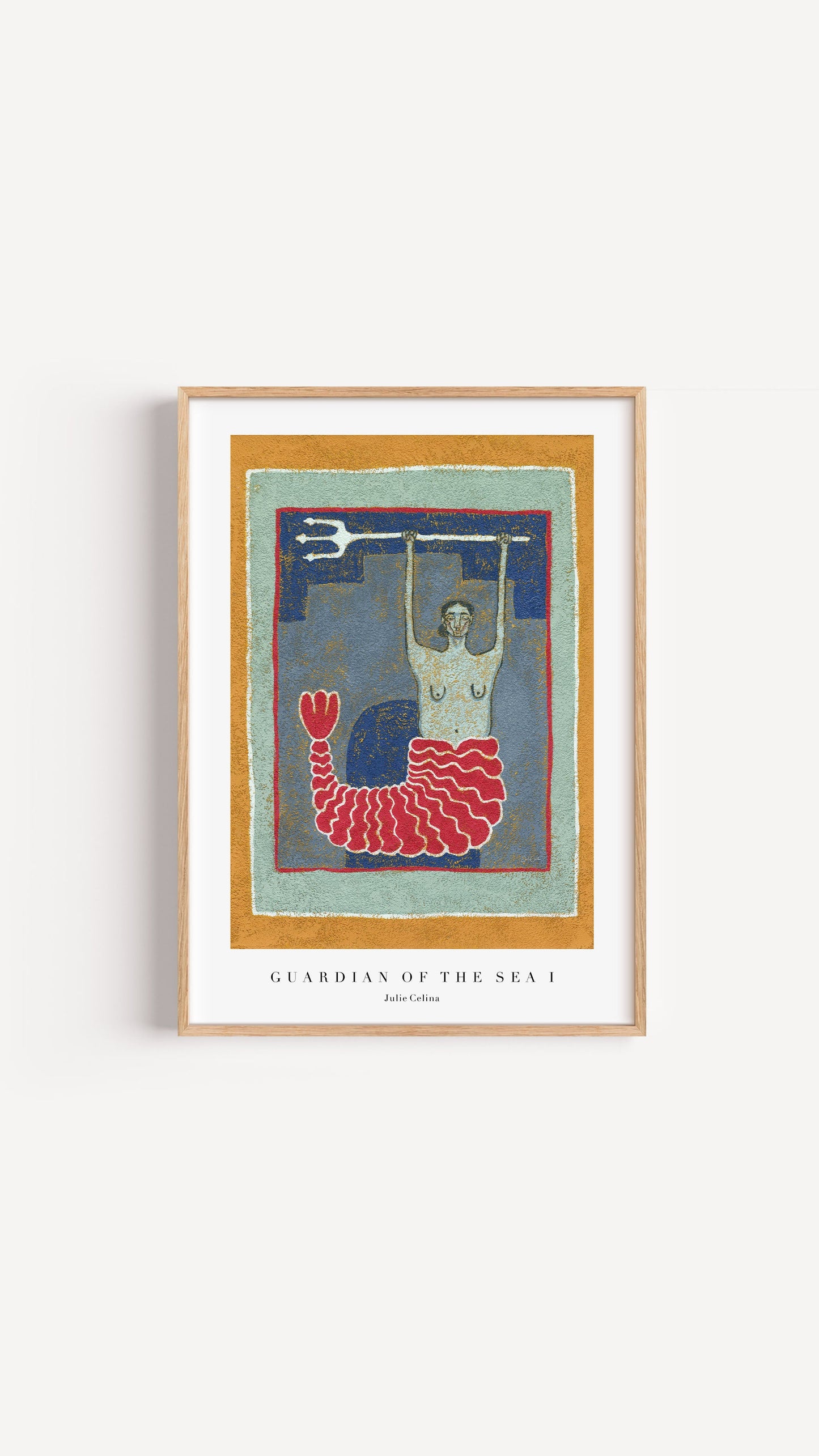 Guardian of the Sea I - Mermaid Wall Art Print